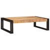 vidaXL Badregal f&uuml;r Braun 80 x 50 x 23 cm Massives rohes Mangoholz