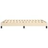 vidaXL Boxspringbettgestell Creme 140x190 cm Stoff