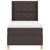 vidaXL Boxspringbett mit Matratze Braun 140 x 200 cm Stoff