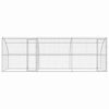 vidaXL Hundek&auml;fig 3 pcs Silber 6 x 2 x 2 m Verzinkter Stahl