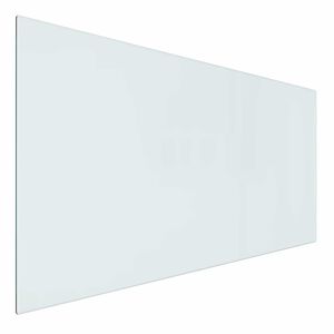 vidaXL Feuerstelle Glasplatte Transparent 100 x 50 cm Glas