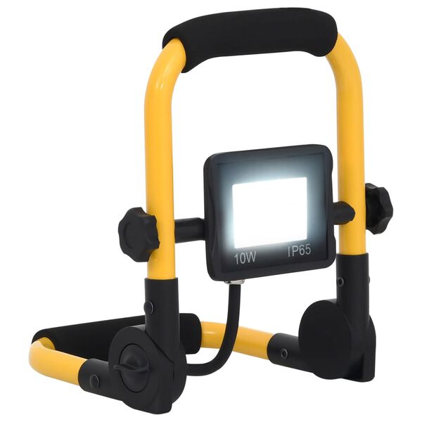 vidaXL LED-Fluter mit Handgriff 10 W Kaltweiß