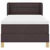 vidaXL Boxspringbett mit Matratze Dunkelbraun 90 x 200 cm Stoff