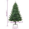 vidaXL K&uuml;nstlicher Weihnachtsbaum Gr&uuml;n 210 cm PVC PE