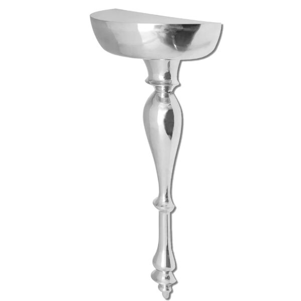 vidaXL Wandkonsole Regal/Ablage Silbern 35x17x81cm Aluminium