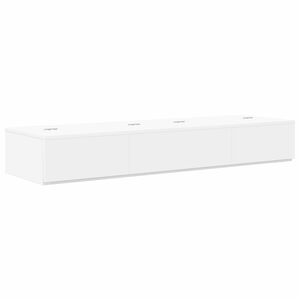 vidaXL Studiotisch Wei&szlig; 130 x 40 x 19,5 cm Holzwerkstoff
