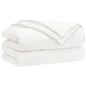 vidaXL Bettdecke TRIER 135x200cm 4 Jahreszeiten 140+220GSM Wei&szlig;
