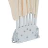 vidaXL Faltbarer Terrassen-Seitenfächer Creme 200 cm