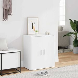 vidaXL Schuhschrank Wei&szlig; 60x35x70 cm Holzwerkstoff