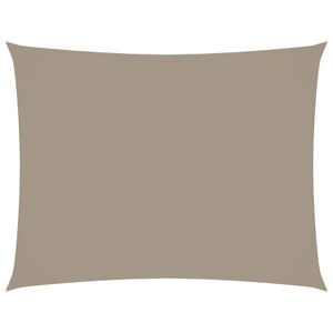 vidaXL Sonnensegel Oxford-Gewebe Rechteckig 3x4 m Taupe