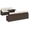 vidaXL Garten-Sofa-Set 8 Stk. Braun Poly-Rattan