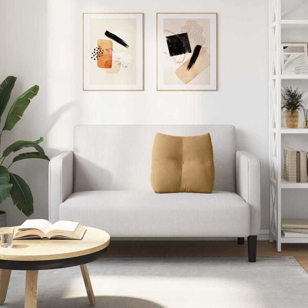 vidaXL R&uuml;ckenkissen Braun 45 x 24 x 50 cm Samt