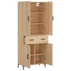 vidaXL Highboard Sonoma-Eiche 69,5x34x180 cm Holzwerkstoff