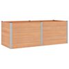 vidaXL Hochbeet Braun 250 x 100 x 91 cm WPC und Aluminium