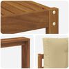 vidaXL Outdoor-Sofagarnitur mit Kissen 6 pcs Natur und Beige