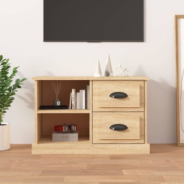 vidaXL TV-Schrank Sonoma-Eiche 73x35,5x47,5 cm Holzwerkstoff