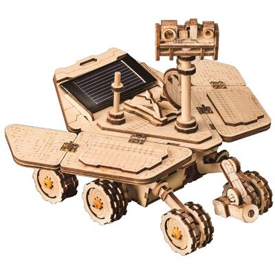 Robotime Solarbetriebenes Spielzeugauto Bausatz Vagabond Rover