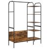 vidaXL Kleiderst&auml;nder mit Regal Braun Eichen-Optik 120 x 44 x 160 cm