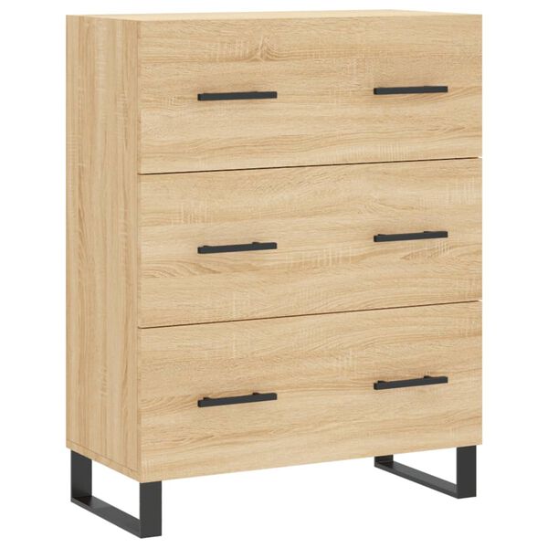 vidaXL Sideboard Sonoma-Eiche 69,5x34x90 cm Holzwerkstoff