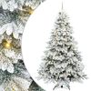 vidaXL K&uuml;nstlicher Weihnachtsbaum mit 300 LEDs Wei&szlig; 240 cm PE und PVC
