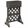 vidaXL Vertikales Gartengitter Grau 48 x 30 x 70,5 cm