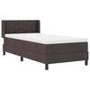 vidaXL Boxspringbett mit Matratze Dunkelbraun 200 x 100 cm Stoff
