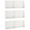 vidaXL St&uuml;tzmauer 6 stk. 60 x 12 x 30 cm Stahl Wei&szlig;