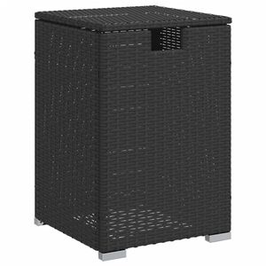 vidaXL Propan-Tank-Verstecktisch Schwarz 40x40x60 cm Poly Rattan