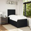 vidaXL Boxspringbett mit Matratze Schwarz 90x200 cm Samt