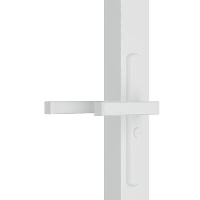 vidaXL Innentür 83x201,5 cm Weiß ESG-Glas und Aluminium