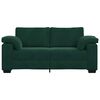 vidaXL Zweisitzer-Sofa Dunkelgr&uuml;n 180x77x82 cm Samt