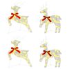 vidaXL Weihnachtsrentier 4 stk. 80 LEDs Warmes Wei&szlig; 43 x 19 x 65 cm
