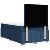 vidaXL Boxspringbett mit Matratze Blau 120x200 cm Stoff