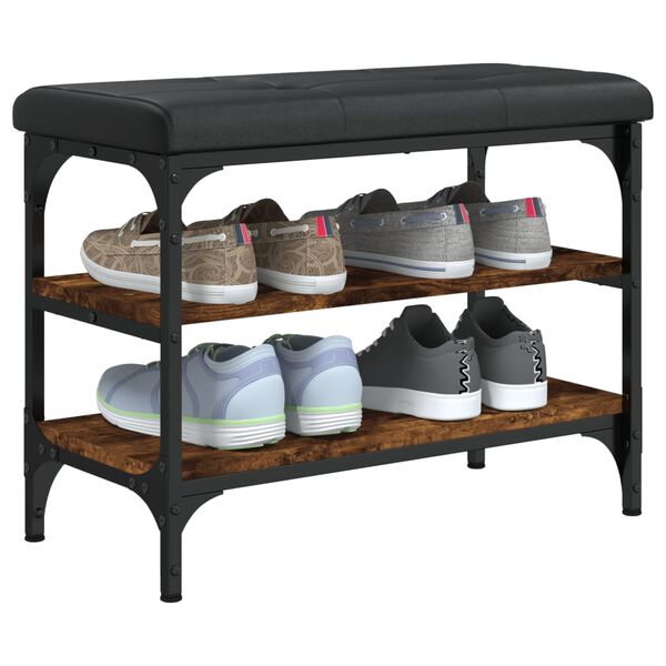 vidaXL Schuhbank R&auml;uchereiche 62x32x47 cm Holzwerkstoff