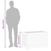 vidaXL Gartenbox 90x50x58 cm Massivholz Teak
