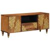 vidaXL TV-Schr&auml;nk mit T&uuml;r Honigbraun 105 x 33 x 46 cm Massivholz Mango