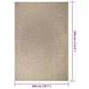 vidaXL Teppich ZIZUR Beige 200x290 cm Jute-Optik Indoor und Outdoor