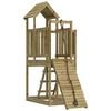 vidaXL Spielturm mit Kletterwand Impr&auml;gniertes Kiefernholz