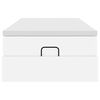 vidaXL Ottoman-Bett mit Matratze Weiß 90x200 cm Kunstleder