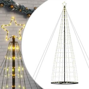 vidaXL LED Weihnachtsbaum 1534 LEDs Warmweiß 500 cm