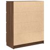vidaXL Sideboard Braun Eichen-Optik 80x35x99 cm Holzwerkstoff