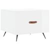 vidaXL Couchtisch Hochglanz-Wei&szlig; 50x50x40 cm Holzwerkstoff