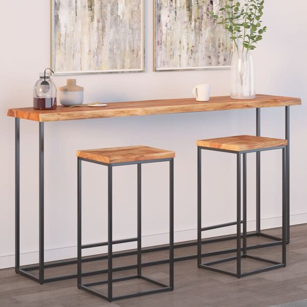 vidaXL Tischplatte 160x40x2,5cm Rechteckig Massivholz Akazie Baumkante