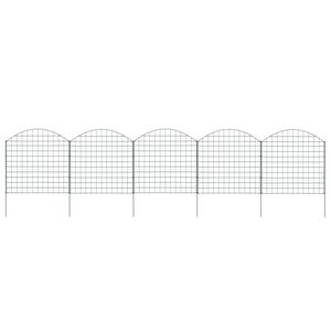 vidaXL Gartenzaun Set Konvex 77,5x78,5 cm Gr&uuml;n