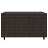vidaXL 4-tlg. Garten-Lounge-Set mit Kissen Braun Poly Rattan