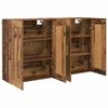 vidaXL Wandmontierter Schrank 2 pcs Altholz 69,5 x 34 x 90 cm