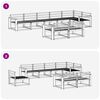 vidaXL Outdoor-Sofagarnitur 8 pcs Natur Massivholz Akazie