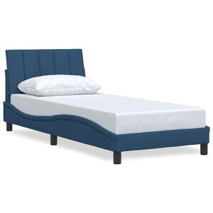 vidaXL Bettgestell ohne Matratze "Hanko" Blau 80x200 cm Stoff