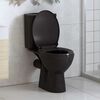 vidaXL Toilettensitz mit Absenkautomatik und Quick-Release Schwarz