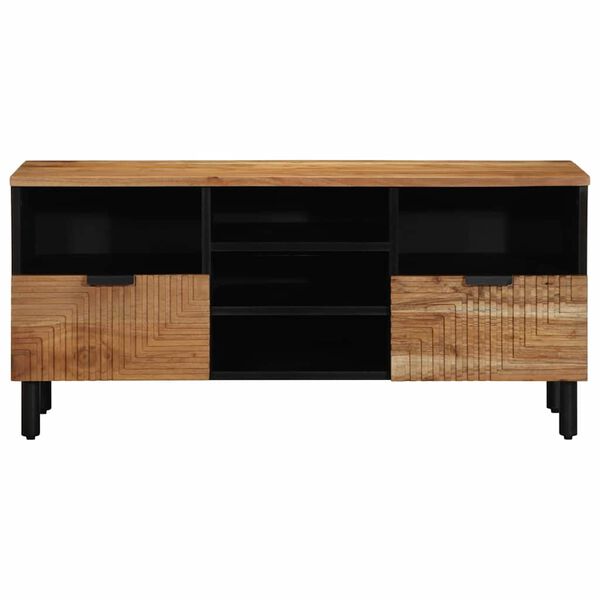 vidaXL TV-Einheiten Massivholz Akazie 100 x 33,5 x 46 cm Holzwerkstoff